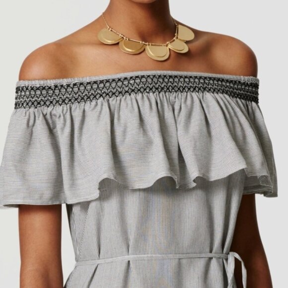 NWT Loft Outlet Centro Off-The-Shoulder Dress - Womens Large - Picture 4 of 15